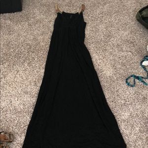 Black maxi dress